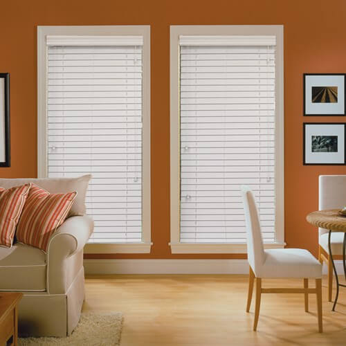 Faux wood blinds installed in Cypress TX