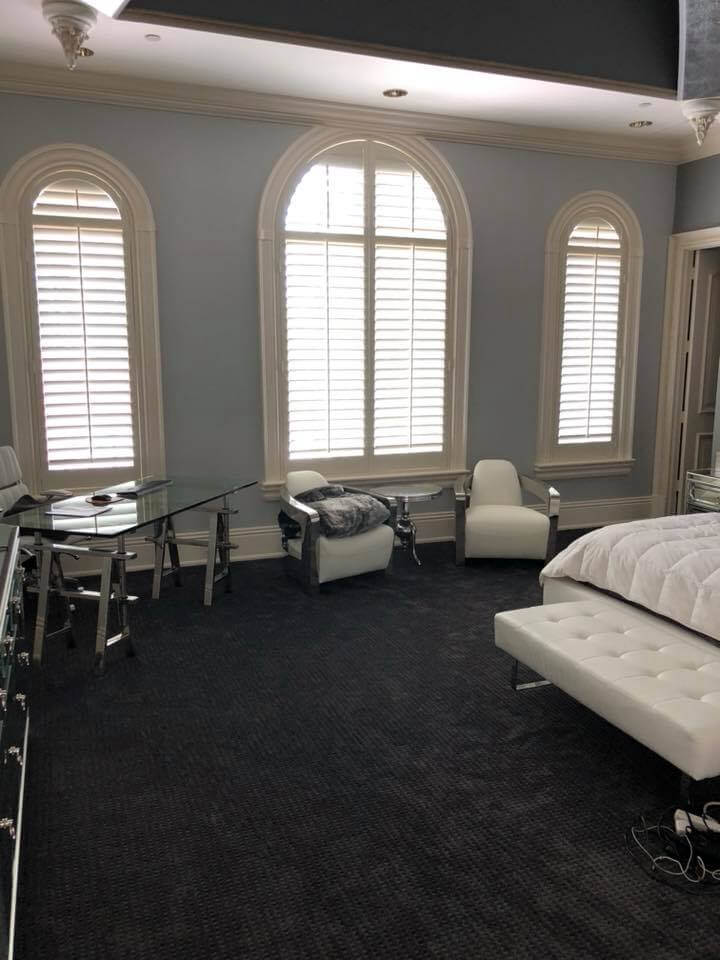 Faux Wood Shutters installed in Spring TX by Shutters & Blinds of The Woodlands