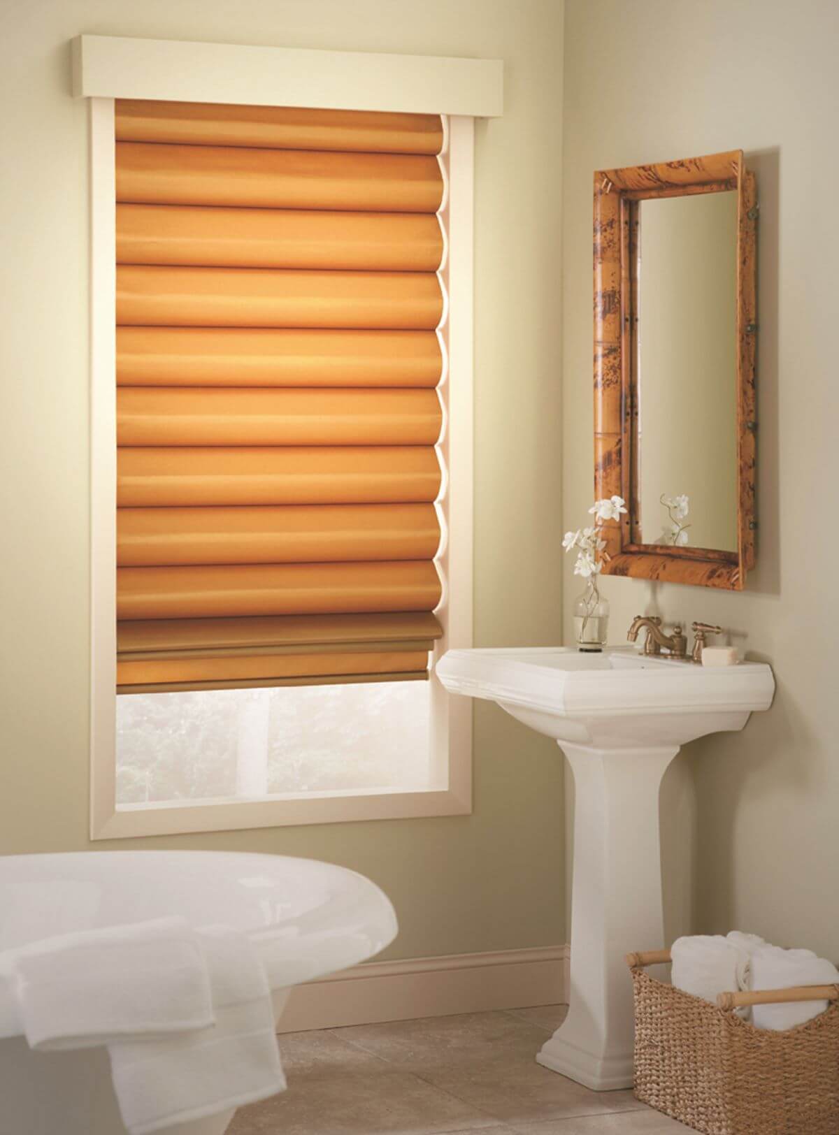Roman shades installed in Magnolia TX