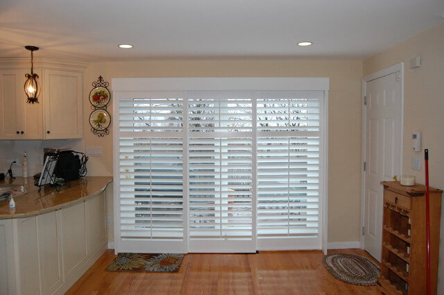 Shutter panel track installed in Conroe TX