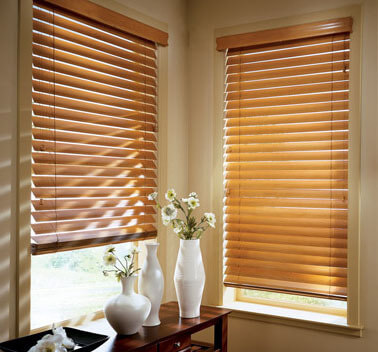 Custom wood blinds by Shutters & Blinds of The Woodlands